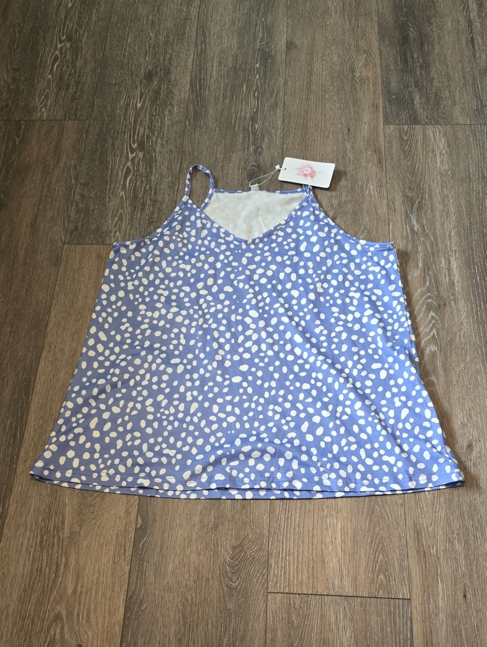 Anygrew Classic Fashion Women's Large Polka Dot Tank Top Shirt New w/ Tags!